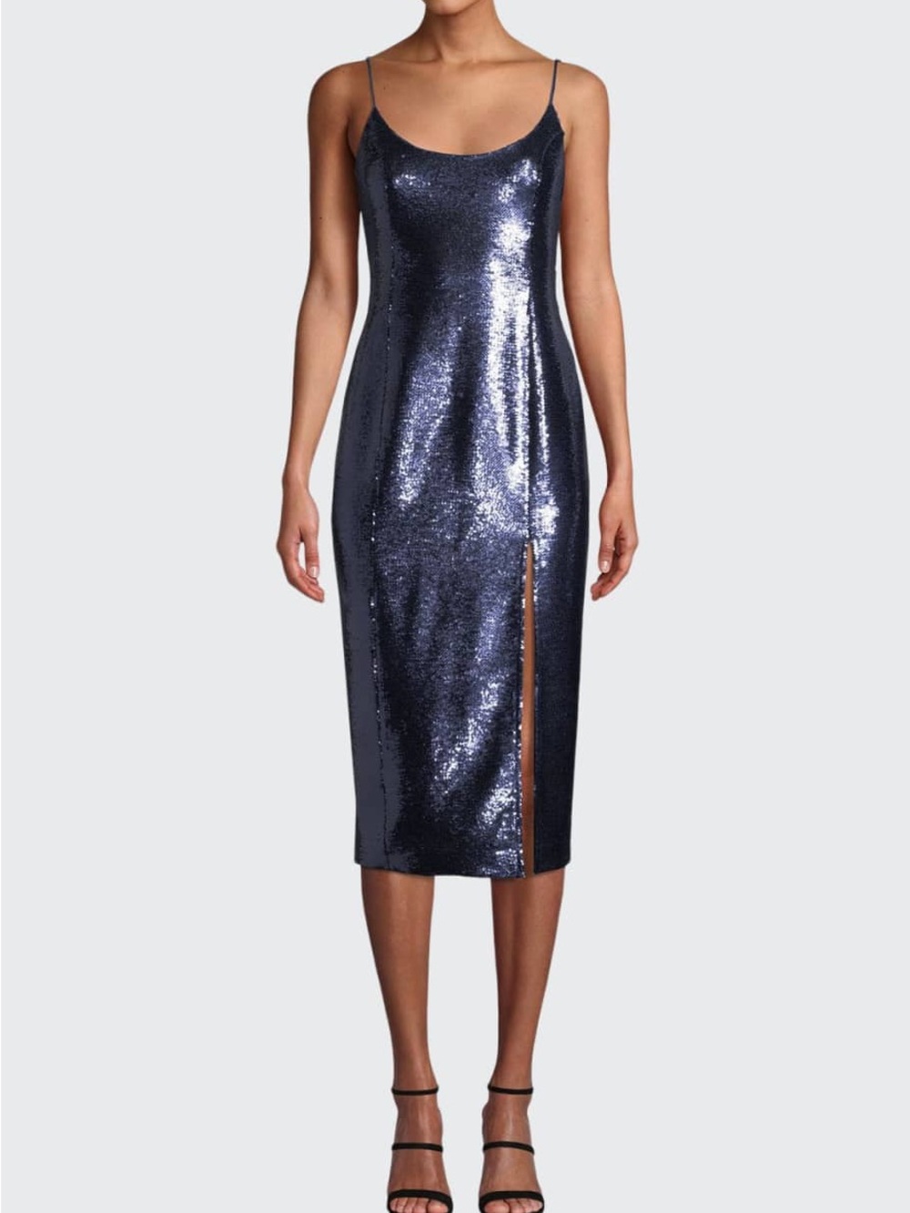 Misha • Avery sequin slip cocktail midi dress